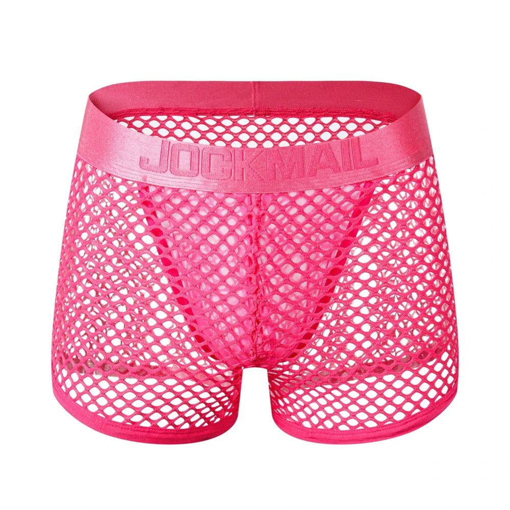 Jockmail Reveal All Fishnet Underwear Shorts