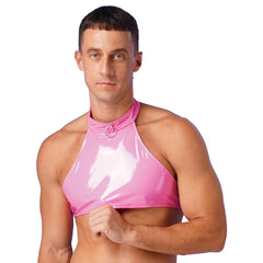 Diva Sparkle Halter Crop Top