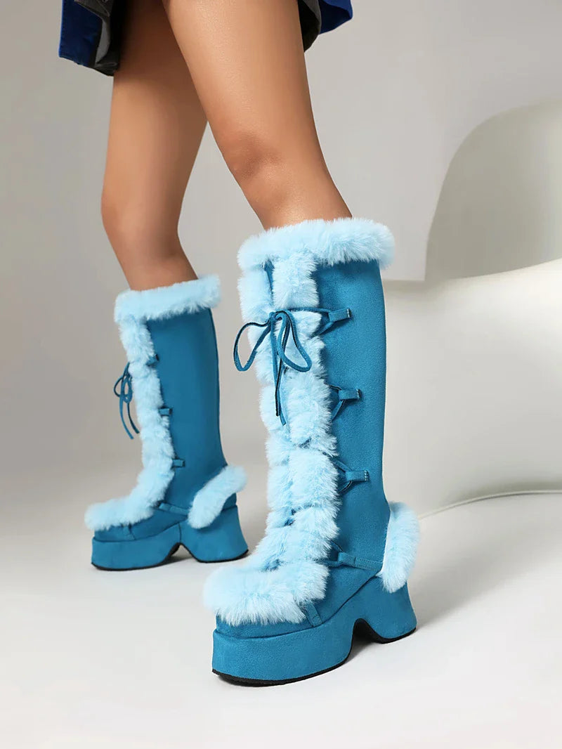 Funky Fur Platform Boots