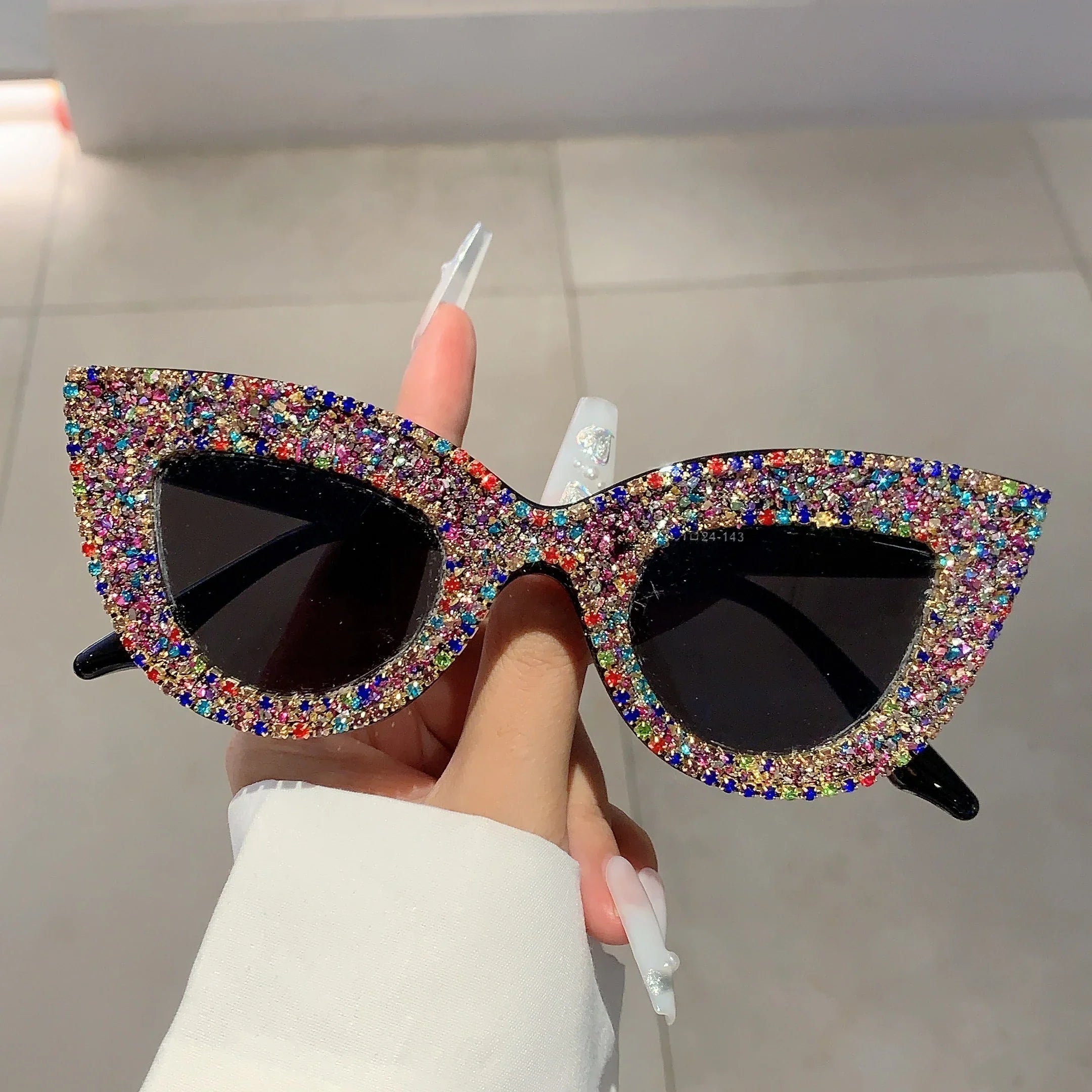 Rhinestone Cat Eye Sunglasses