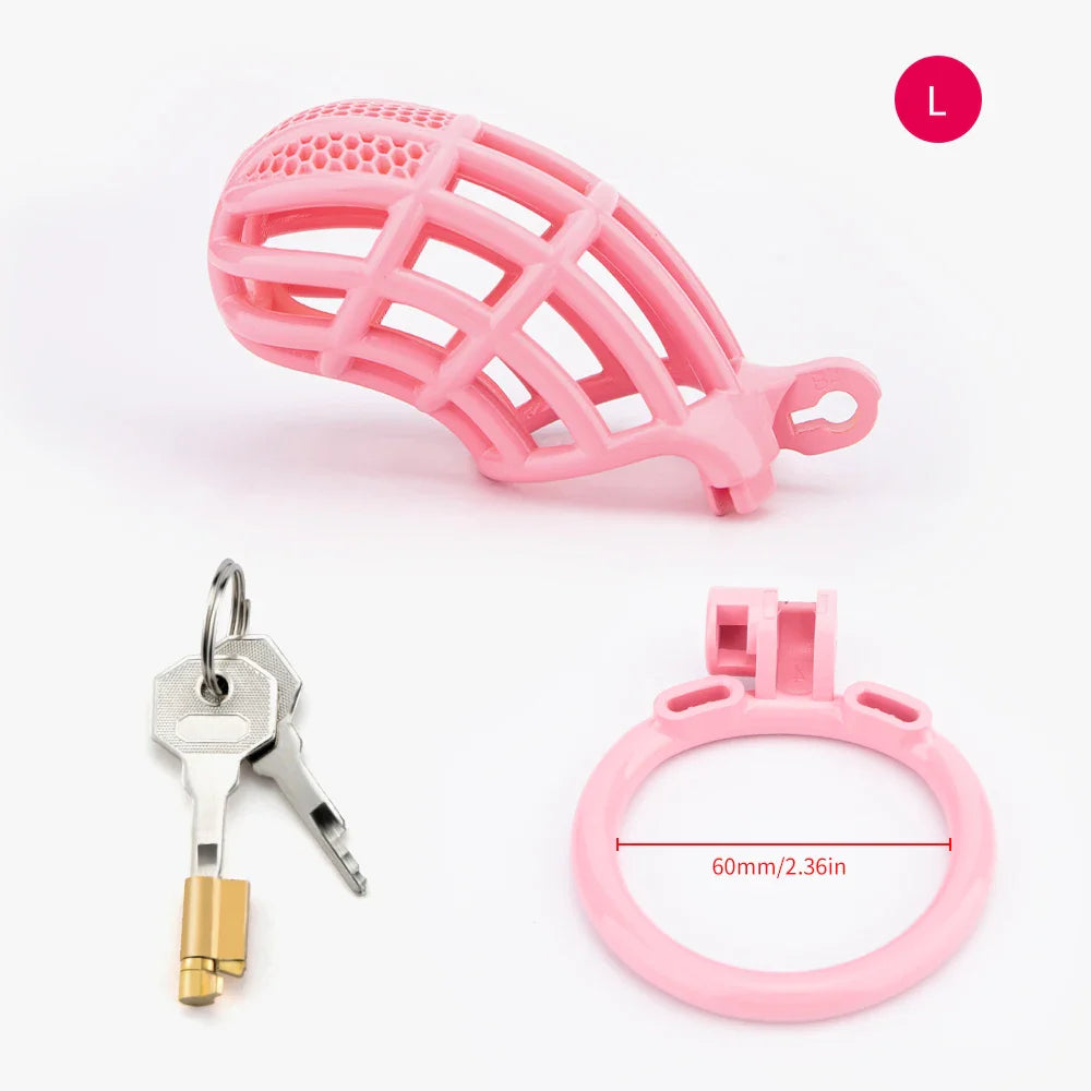Pink Sissy Cock Cage