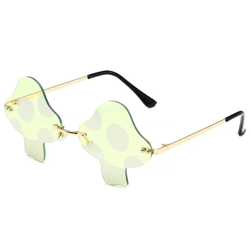 Fun Guy Mushroom Rimless Sunglasses