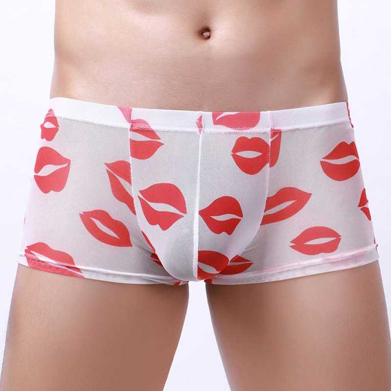 Kiss Me All Over Translucent Mesh Boxer Briefs