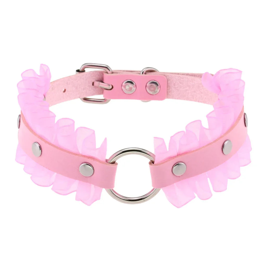 Femme Pink Punk Chokers