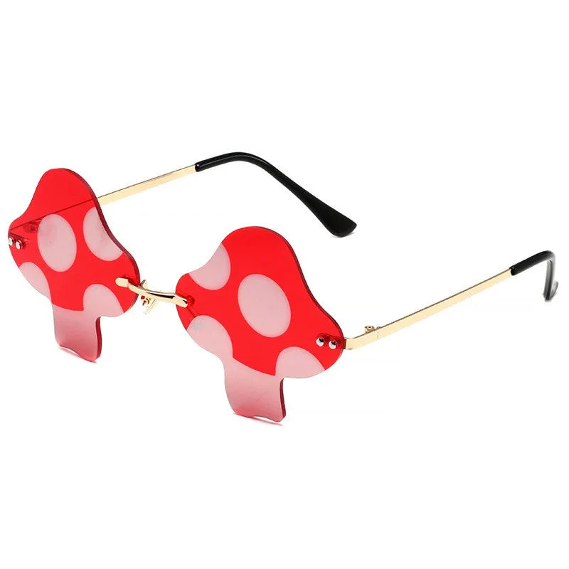Fun Guy Mushroom Rimless Sunglasses