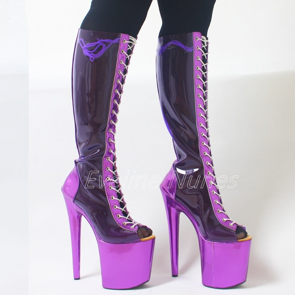 Futuristic Femme Platform Boots