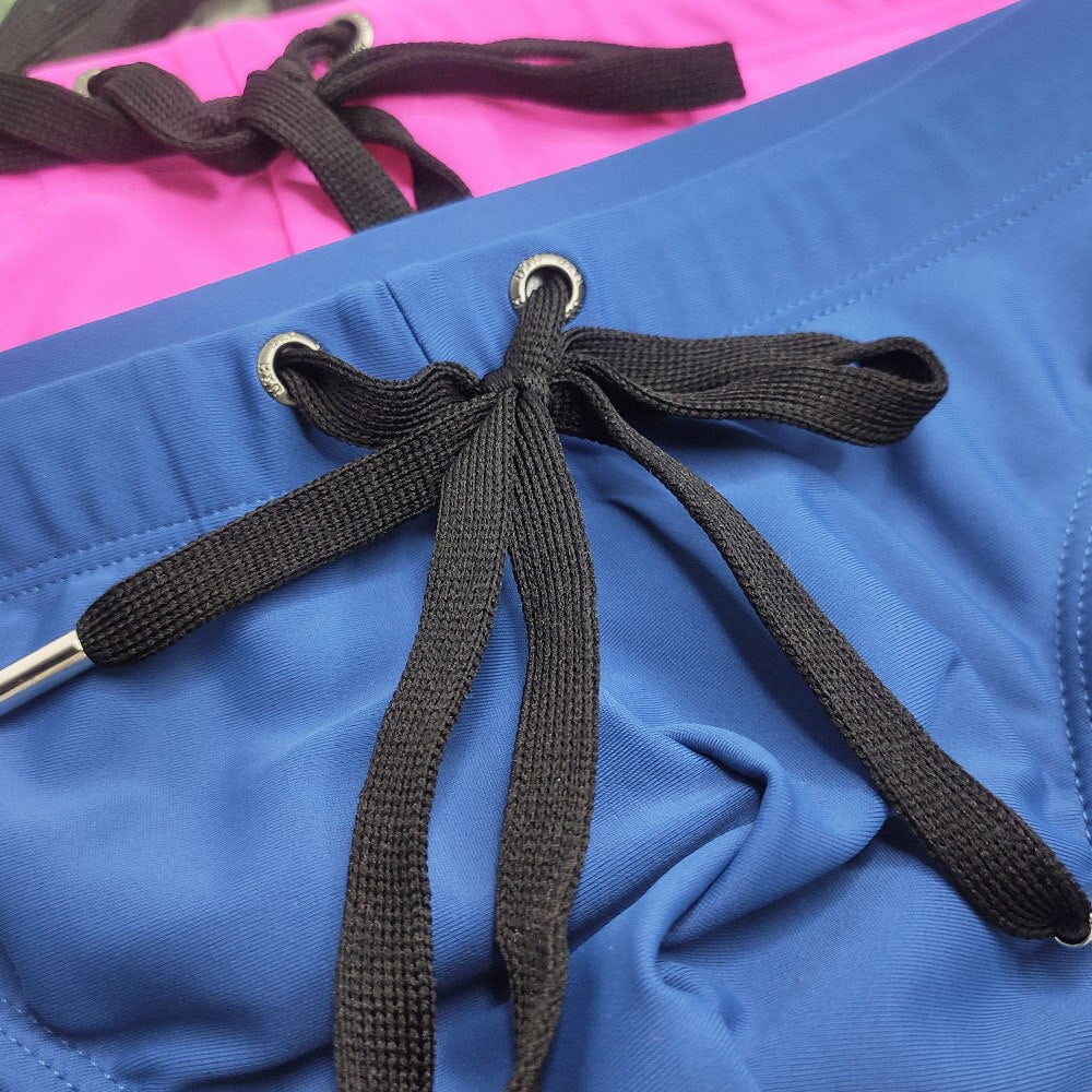 Solid Color Swim Briefs for Men