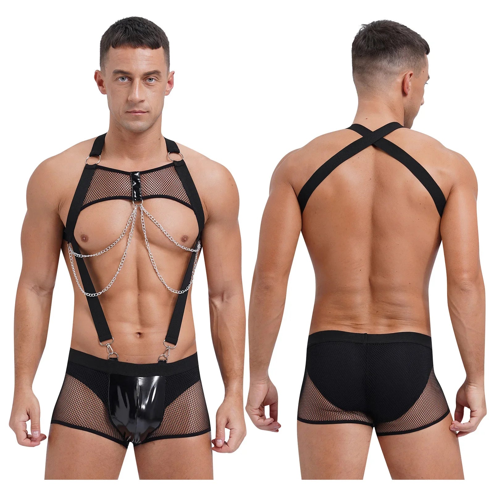 Catch Me Mesh Men's Fishnet Bodysuit