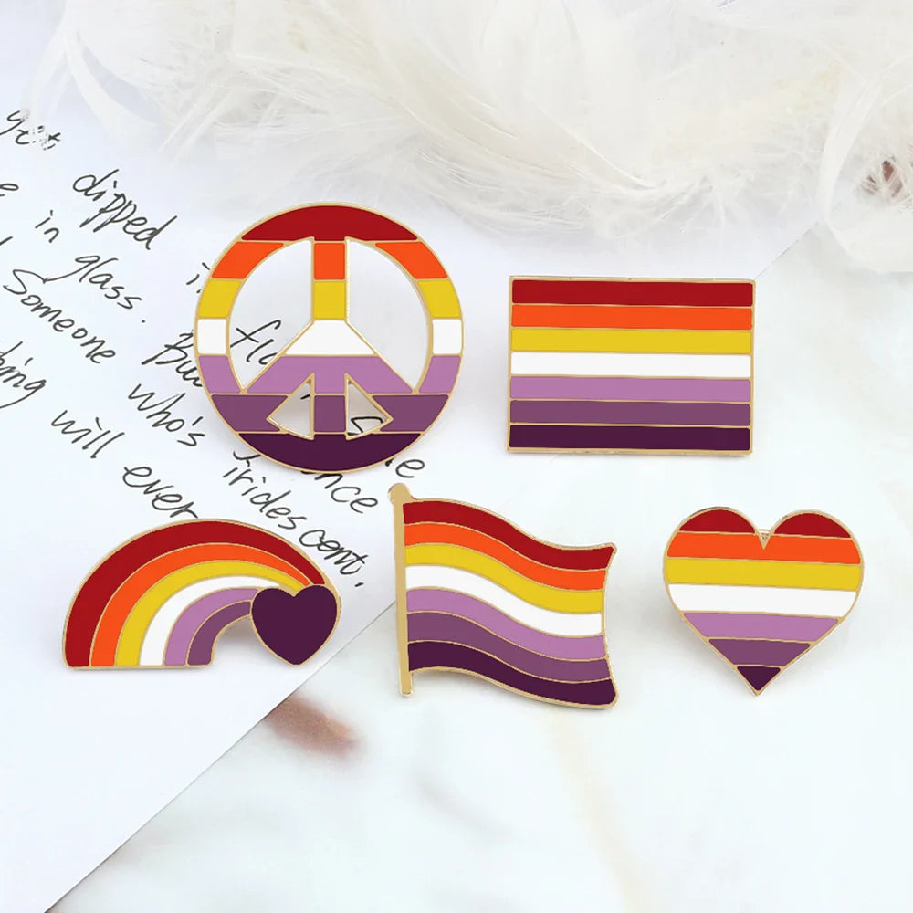 Lesbian Enamel Pins Collection