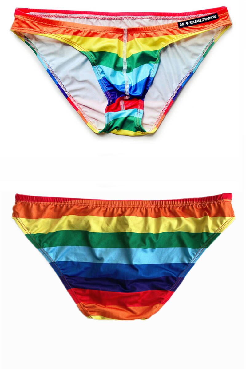 LGBT Rainbow Swim Briefs