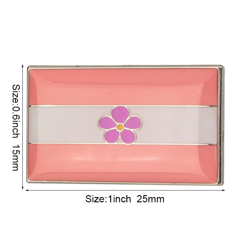 Sapphic Pride Flag Enamel Pin