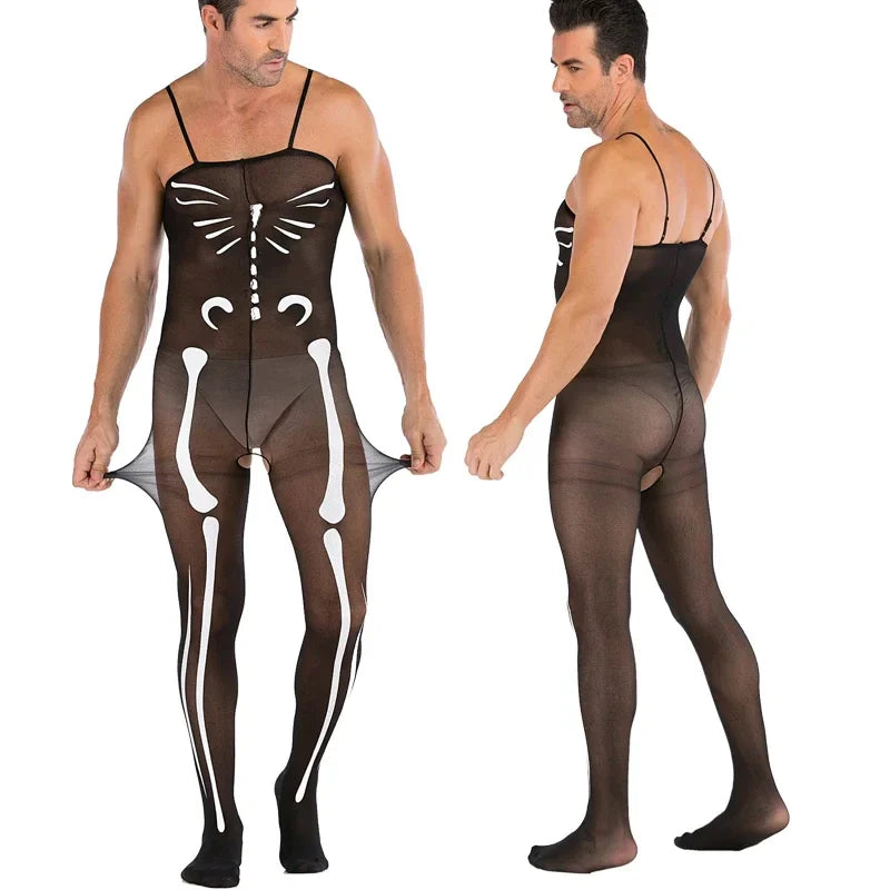 Hollow Temptation Men's Fishnet Pantyhose