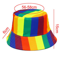 Rainbow Pride Striped Fisherman Hats