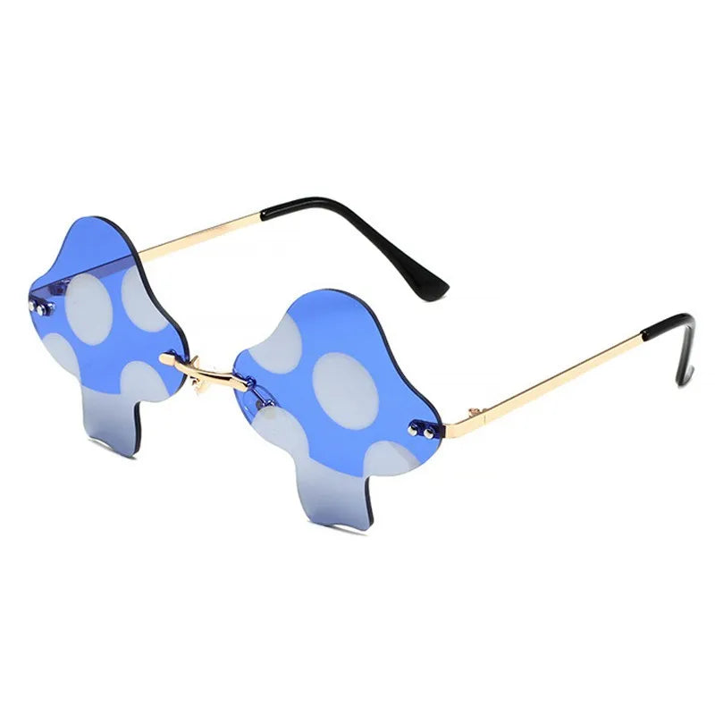 Fun Guy Mushroom Rimless Sunglasses