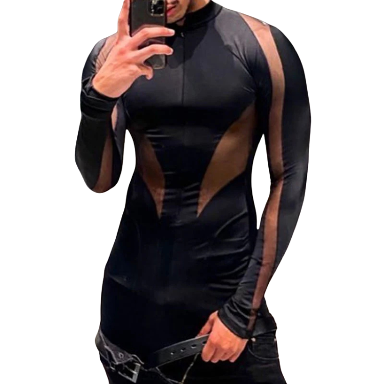 Sheer Confidence Streetwear Romper