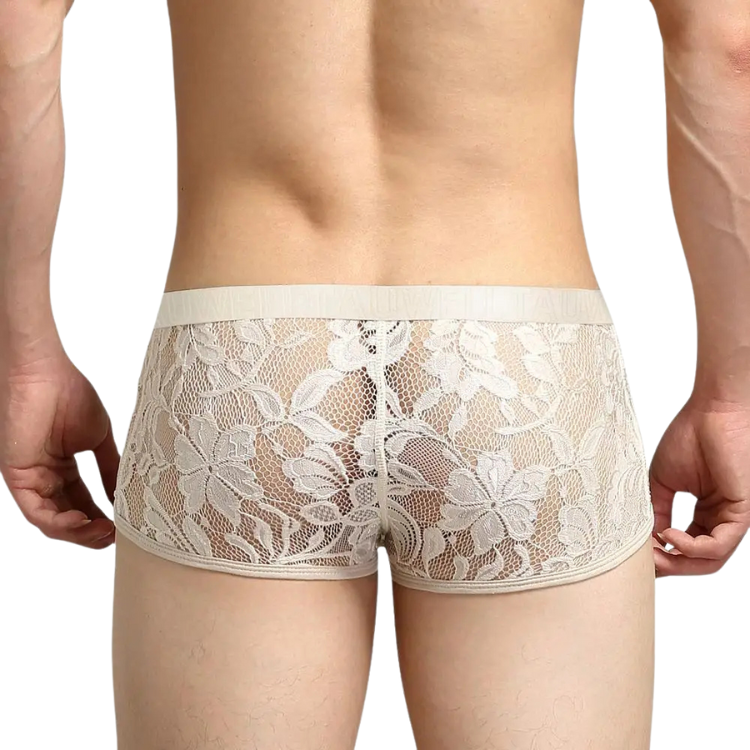 Sheer Temptation Lace Boxers for Men
