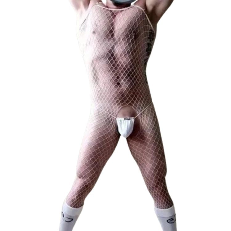 Show It All Mens Fishnet Bodysuit