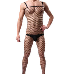 Show It All Mens Fishnet Bodysuit