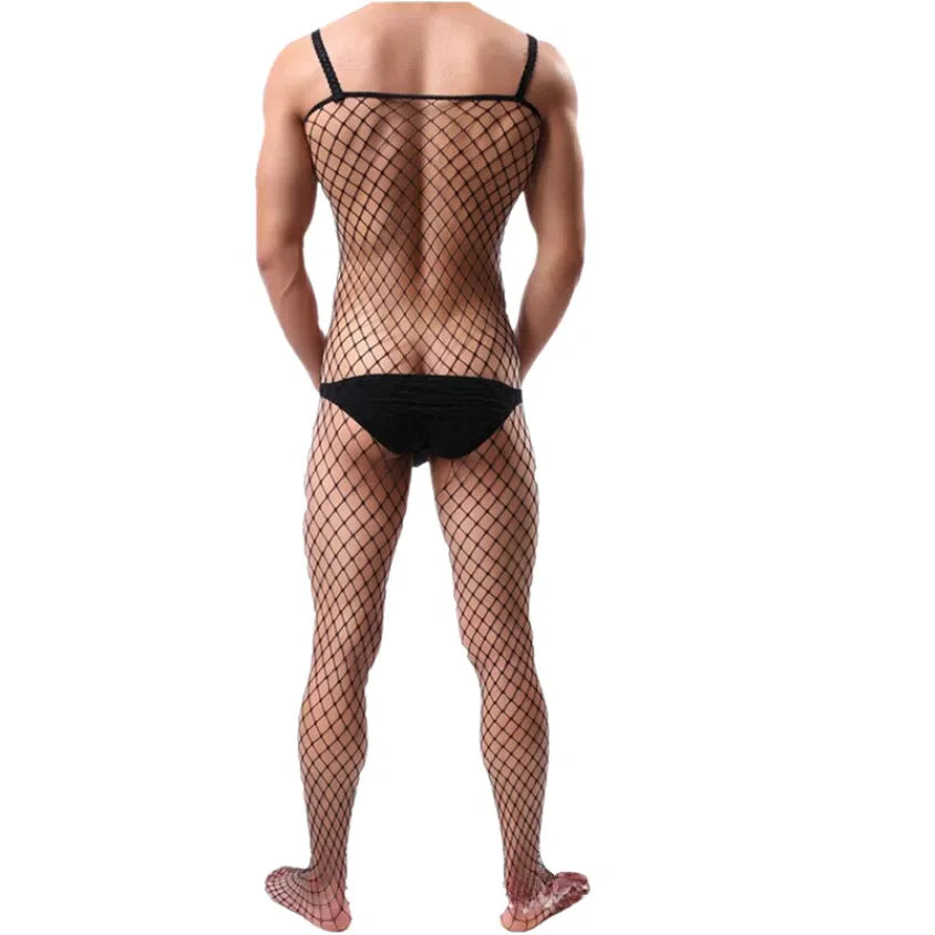 Show It All Mens Fishnet Bodysuit