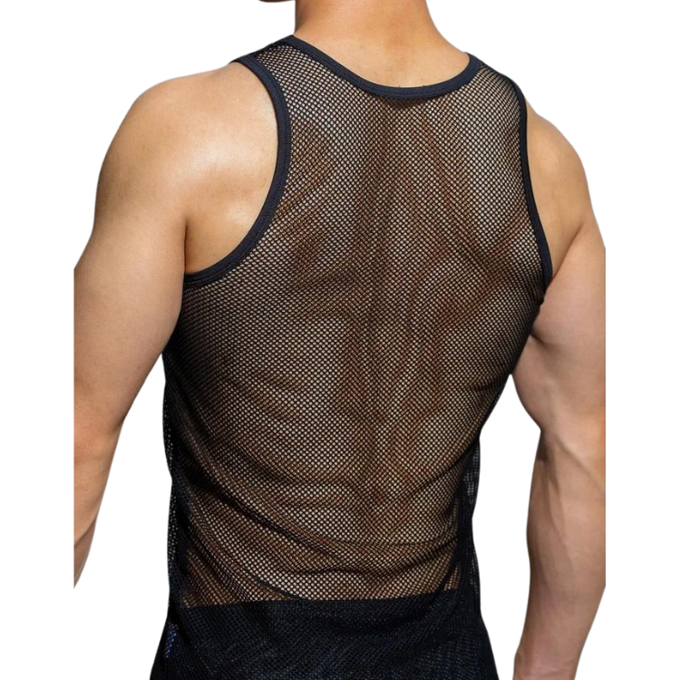 Sporty Mesh Breathable Tank Top
