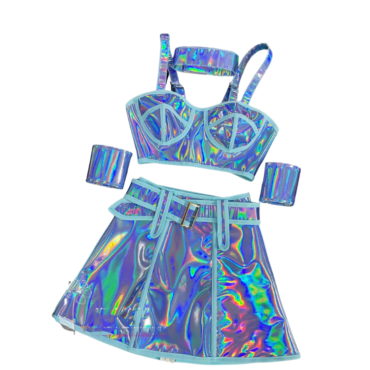 Stage Ready Fluorescent Rave Go-Go Costume