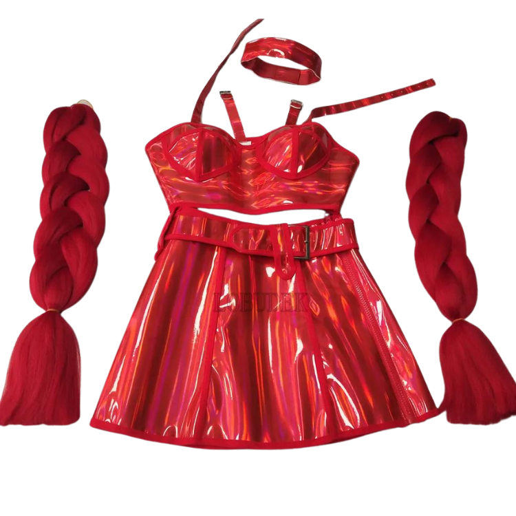 Stage Ready Fluorescent Rave Go-Go Costume