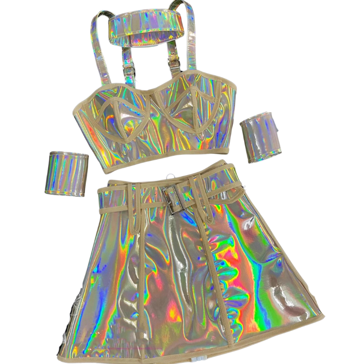Stage Ready Fluorescent Rave Go-Go Costume
