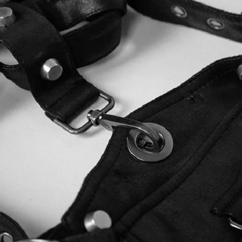 Steampunk Armor-Style Shoulder Bag Harness