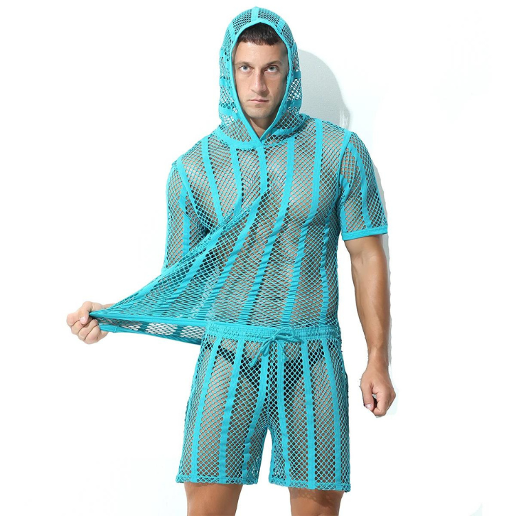 Striped Harmony Mesh Suit