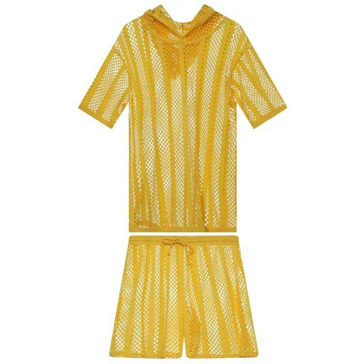 Striped Harmony Mesh Suit