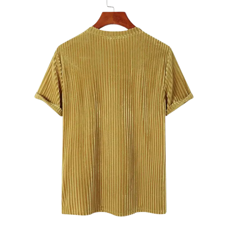 Striped Velour T-Shirt