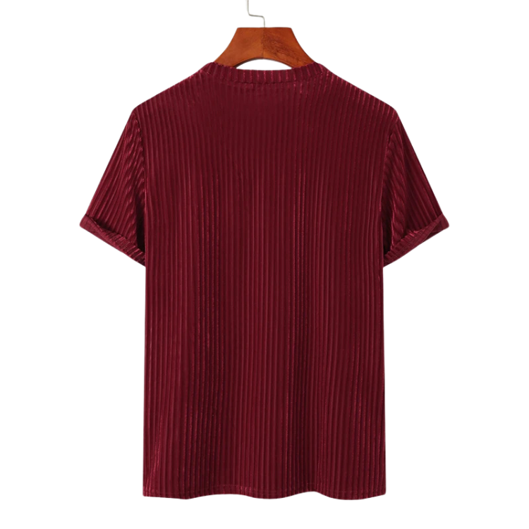 Striped Velour T-Shirt