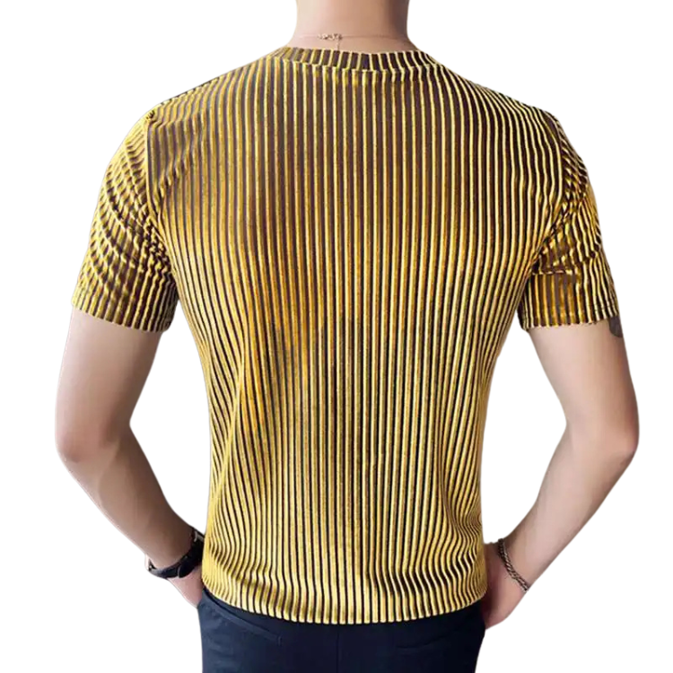 Striped Velour T-Shirt
