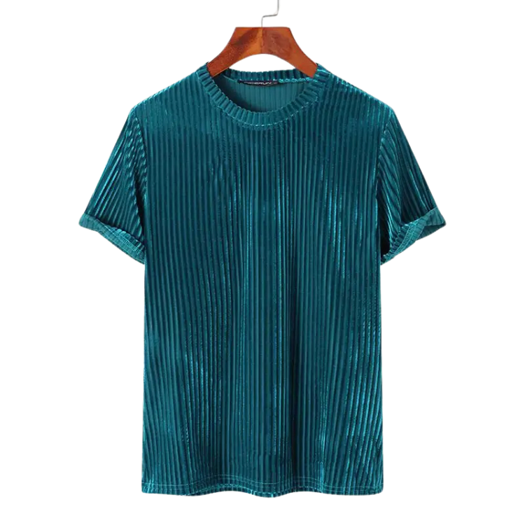 Striped Velour T-Shirt