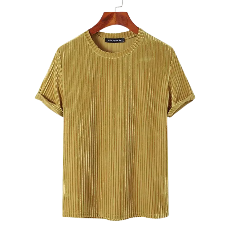 Striped Velour T-Shirt