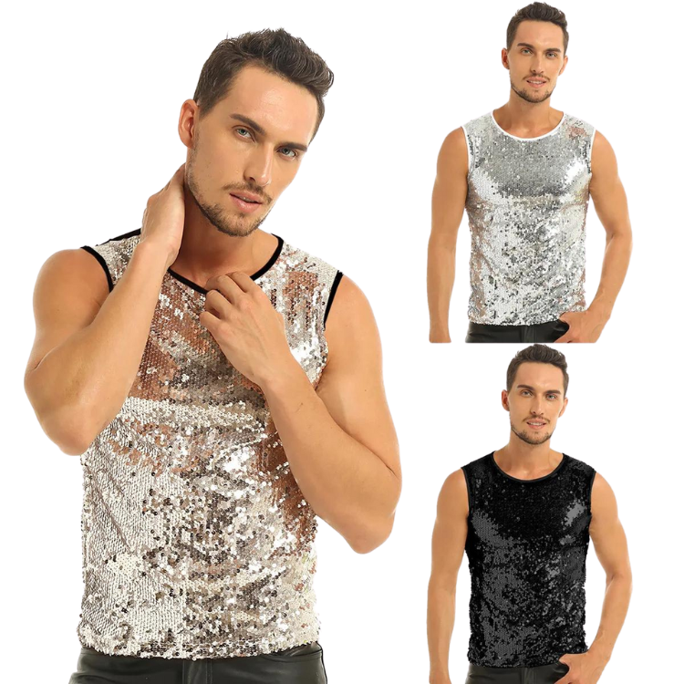 Studio 64 Shimmer Tank Top