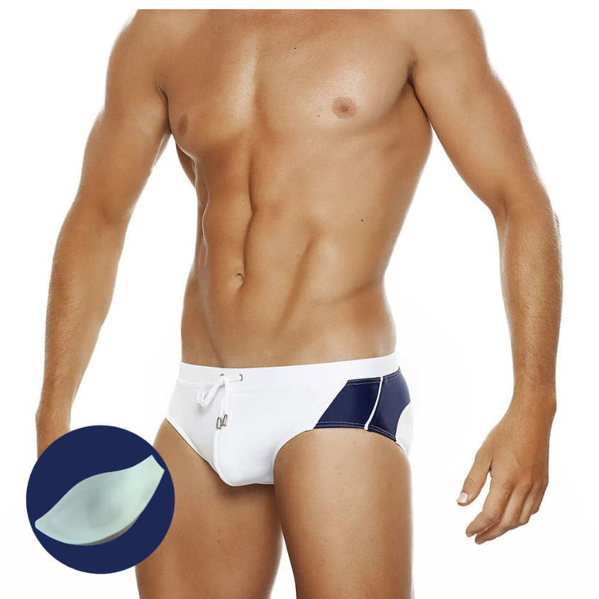 Summer Colorblock Fashion Swim Briefs