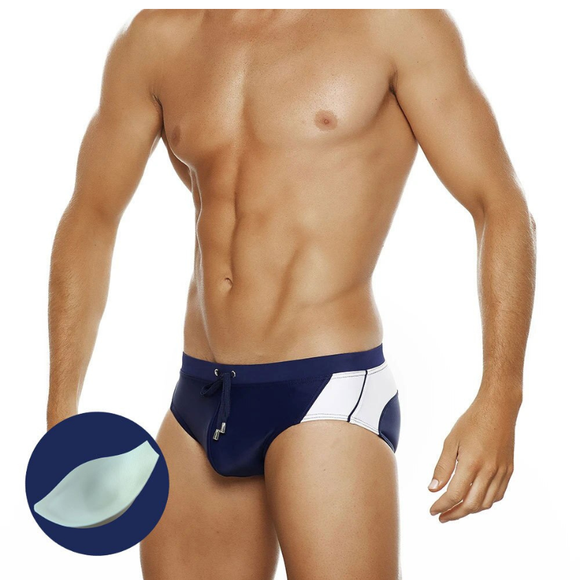 Summer Colorblock Fashion Swim Briefs