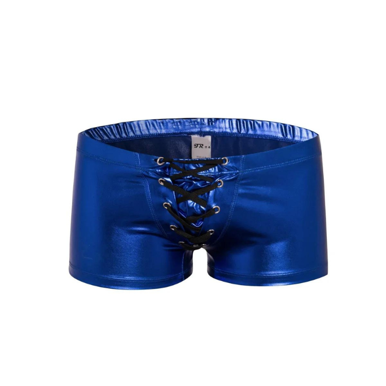 Super Booty Drawstring PU Leather Boxers