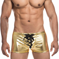 Super Booty Drawstring PU Leather Boxers