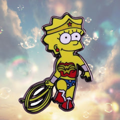 Lisa Wonder Woman Enamel Pin