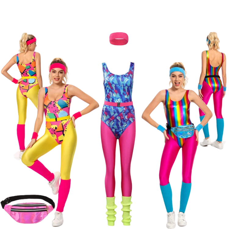 Sweat It Out 80s Retro Aerobics Costume