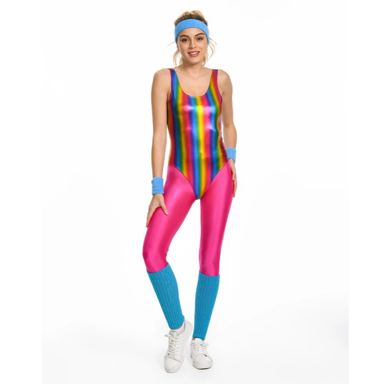 Sweat It Out 80s Retro Aerobics Costume