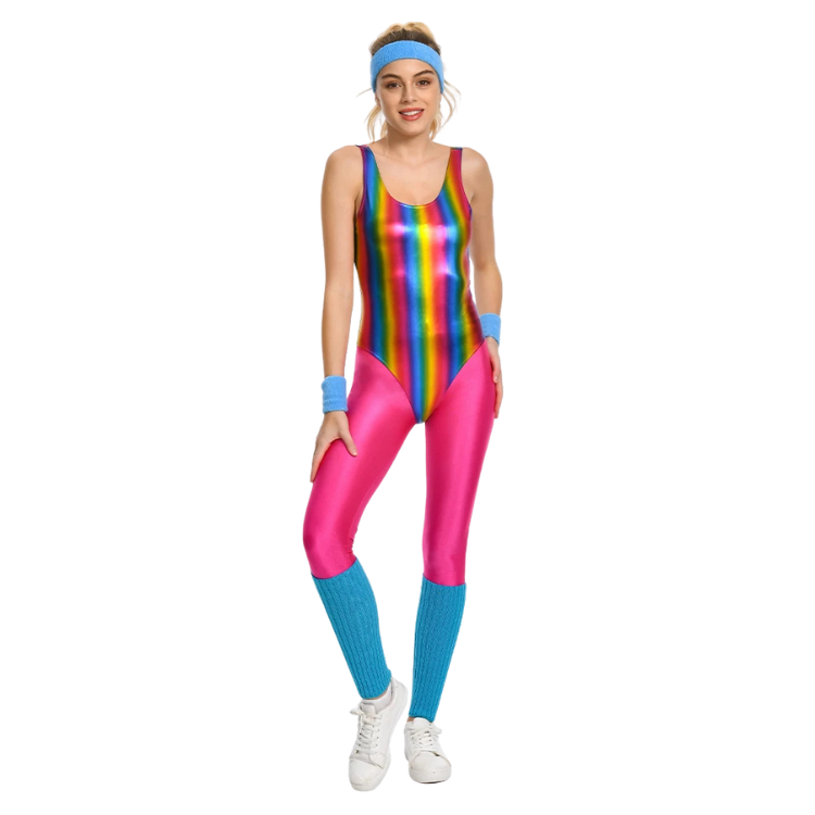 Sweat It Out 80s Retro Aerobics Costume