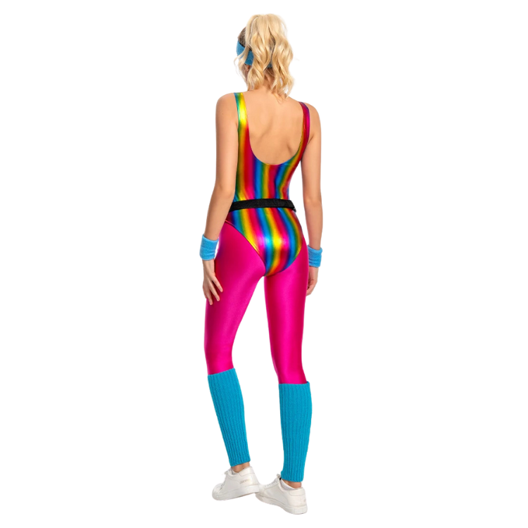 Sweat It Out 80s Retro Aerobics Costume