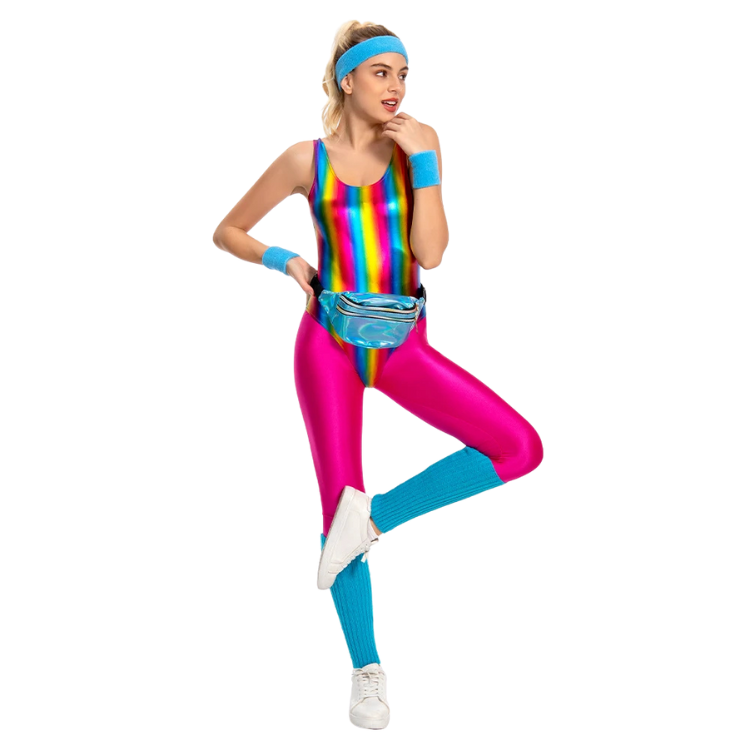 Sweat It Out 80s Retro Aerobics Costume