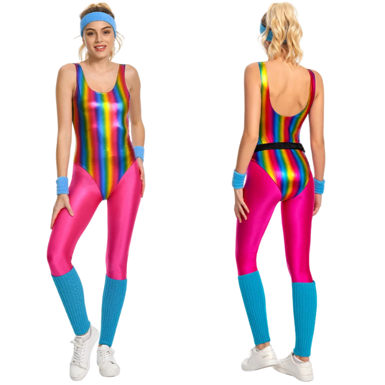 Sweat It Out 80s Retro Aerobics Costume