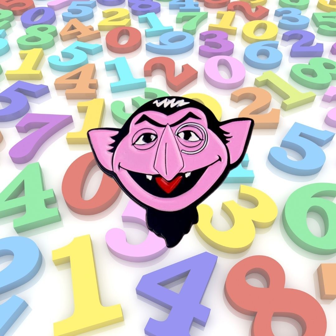 The Count Enamel Pin