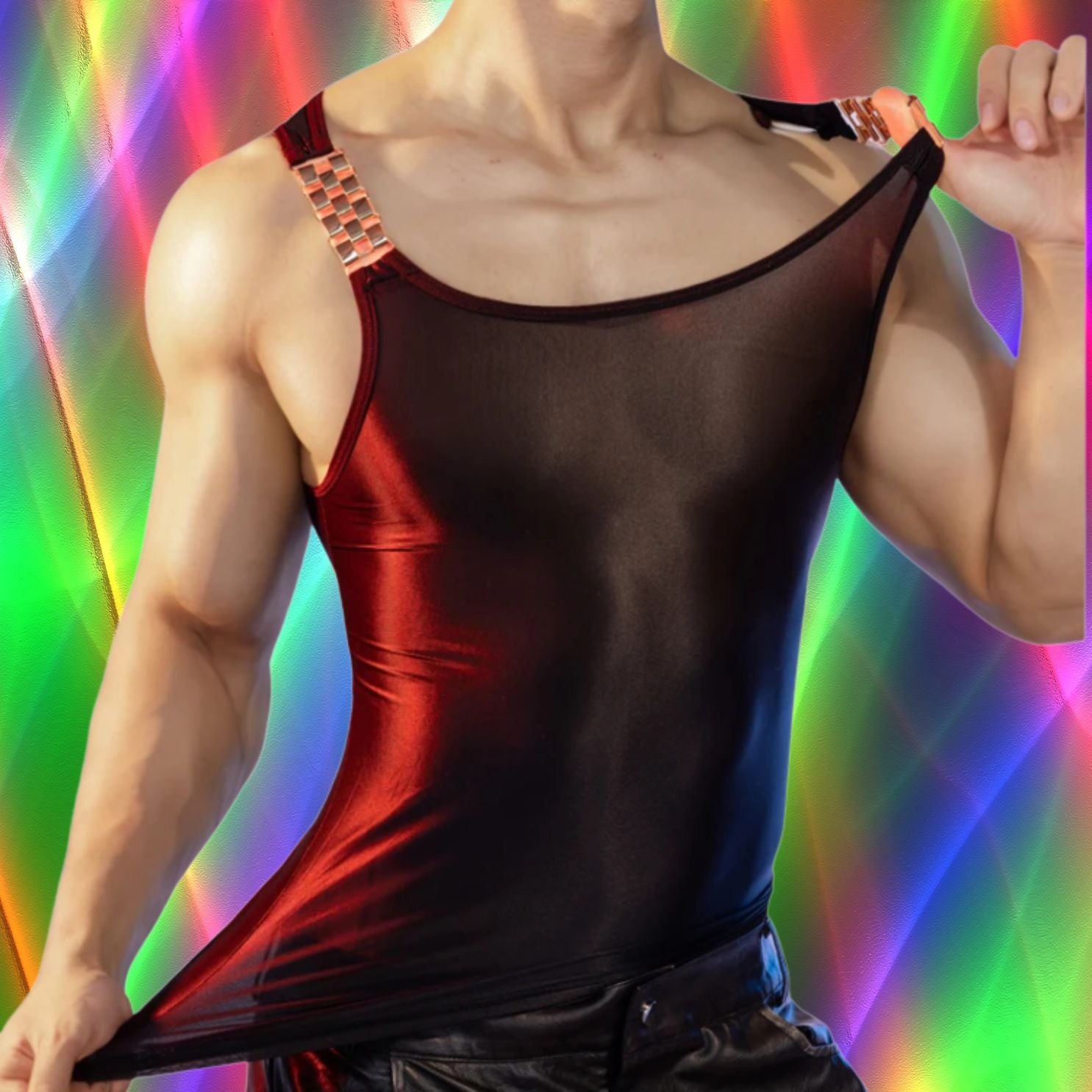 The Top That Tops Transparent Glam Tank