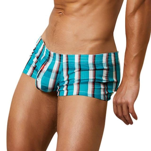 Tight Plaid Printed Boxers
